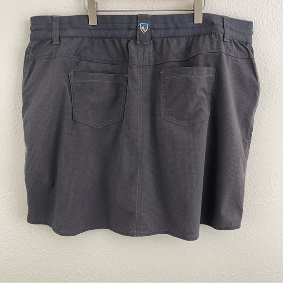 KUHL Womens Carbon Grey Strattus Lightweight Outdoor Hiking Plus Size Skort - Picture 6 of 11